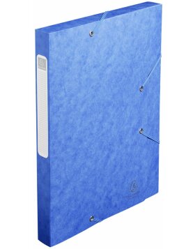 Caja de archivo Cartobox lomo plano suministrado cartón Manila 25mm Nature Future, DIN A4 Azul