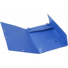 Archivbox Cartobox flach geliefert Rücken 25mm aus Manila Karton Nature Future, DIN A4 Blau