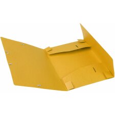 Boîte darchives Cartobox plate livrée dos 25mm en carton Manila Nature Future, DIN A4 jaune