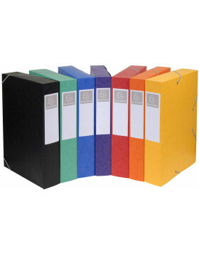 Archivbox Cartobox flach geliefert Rücken 60mm aus Manila Karton Nature Future, DIN A4 Farben sortiert