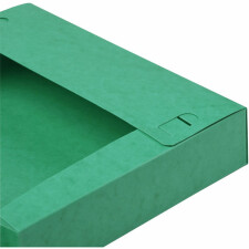 Caja de archivo Cartobox lomo plano suministrado cartón Manila 60mm Nature Future, DIN A4 Verde