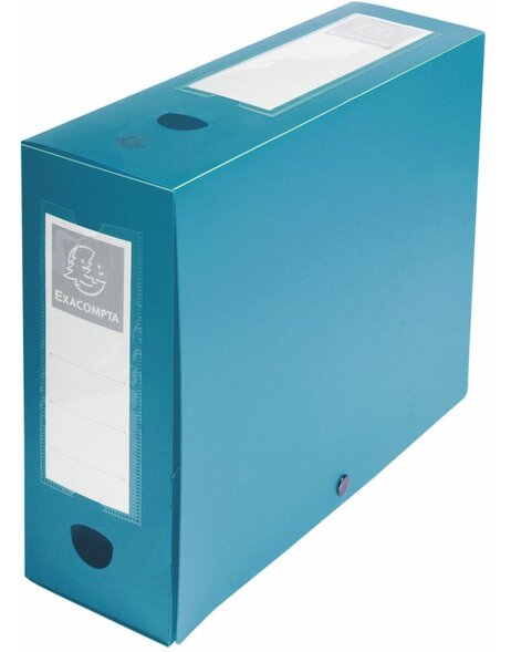 Archivbox mit Druckknopf aus PP 700&micro; R&uuml;cken 100mm blickdicht, DIN A4 Gr&uuml;n