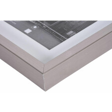 METALLICA plastic frame 30x30 cm - dark grey