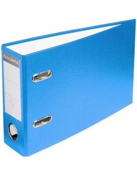Classeur A5 horizontal PVC 70mm bleu