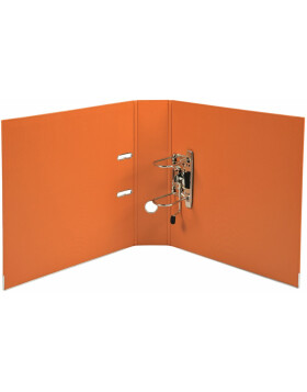 PREMTOUCH folder made of PP with two rings, back 80mm, A4 overwidth Orange