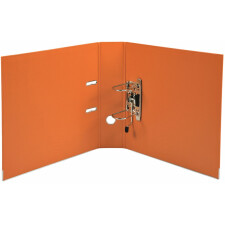 PREMTOUCH folder made of PP with two rings, back 80mm, A4 overwidth Orange