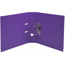 PREMTOUCH folder made of PP with two rings, back 80mm, A4 overwidth Purple