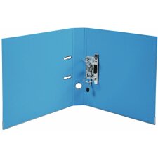 PREM TOUCH folder PP with 2 rings, back 50mm, A4 overwidth Light Blue