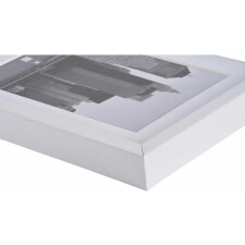 Marco de plástico METALLICA 30x45 cm - blanco