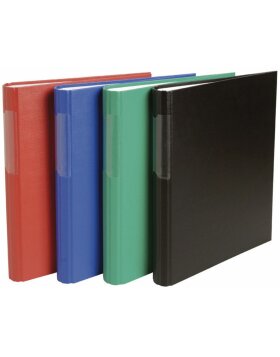 Exacompta ring binder PP laminated 2 rings spine 40mm rounded DIN A4 assorted