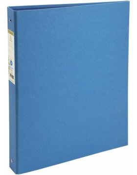 Ring Binder made of recycled cardboard 1.8mm with 4 rings 30mm, 40mm back, Forever, for A4 Light blue