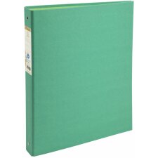 Ring Binder made of recycled cardboard 1.8mm with 4 rings 30mm, 40mm back, Forever, for A4 Dark Green