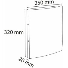 folder A4 2-rings - transparent