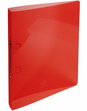 Ringbuch aus PP 700µ mit 2 Ringen 20mm, Rücken 30mm, Crystal, für Format DIN A4 Farben sortiert