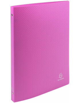 Ring binder made of PP 500µ with 4 rings 15mm, back 20mm, opaque, for size DIN A4 colors sorted