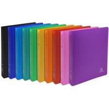 Exacompta ring binder PP 700µ 2 rings spine 40 mm opaque DIN A4 assorted
