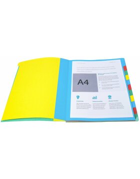 Order folder with elastic 12teilig for A4