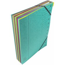 Order folder with elastic 12teilig for A4