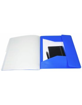 portfolio folder with elastic and three flaps, 12 subjects with punched windows index sorted A4