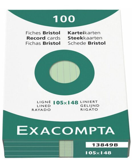 100 Pack tabs unperforated, A6 105x148mm, 205g, chiselled