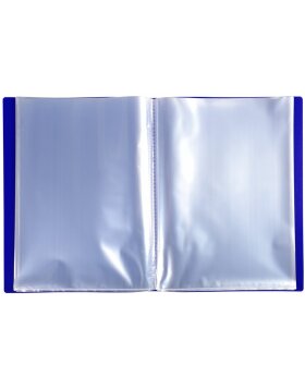 Carpeta transparente de PP blando de 300µ con 80 bolsillos granulados, opaca, para formato DIN A4 Colores surtidos