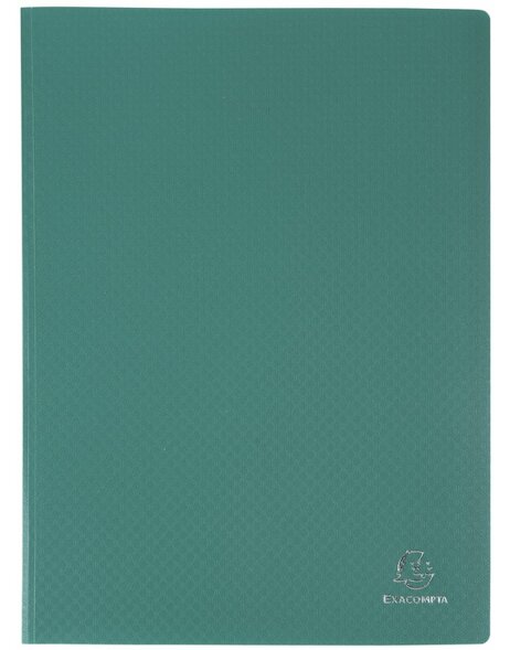 Carpeta visualizadora de PP blando de 300&micro; con 80 bolsillos granulados, opaca, para DIN A4 Verde
