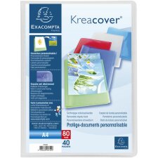 Case made of PP 500µ with 40 sleeves Krea Cover Chromaline A4 sorted