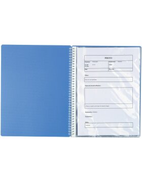 Display folder with spiral PP 1500&micro; 60 pockets...
