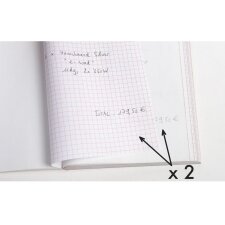 Książka formularzy paragonów z kuponem i deklaracją VAT 2 dziurkowane 2x50 arkuszy, DIN A6