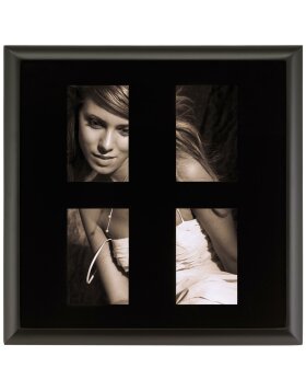 Gallery picture frame - 4 Photos 10x15 cm black