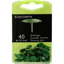 Exacompta punaises Ø10 mm vert 40 pièces