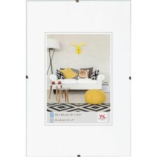 Clip frame with mount 18x24 cm, clear glass