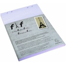 Boîte de 5 insertions pour bloc FAF quadrillé, DIN A4 21x29,7cm