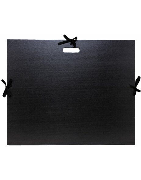 Art folder with bows and handle 50x70 cm black