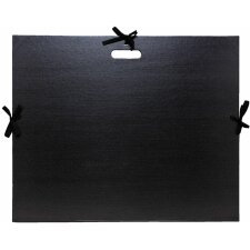 Art folder with bows and handle 50x70 cm black