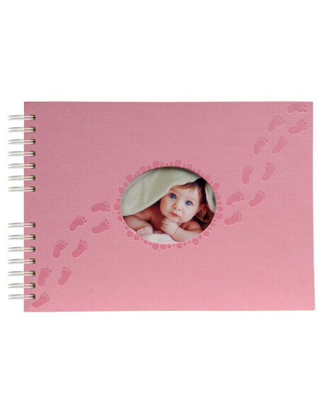 spiral bounded photo album PILOO pink 32 x 22 cm 50S