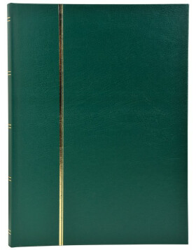 Exacompta Briefmarkenalbum 64 schwarze Seiten 22,5x30,5 cm grün