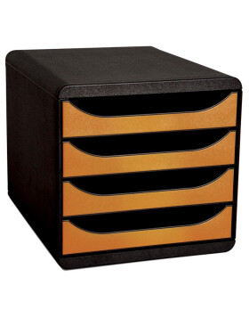 Big-Box Classic noir-or métallisé Boîte à tiroirs