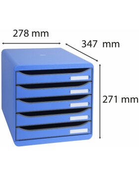 Pojemnik na szuflady Big-Box Plus Classic ice blue