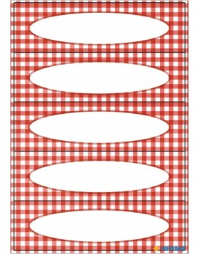 Self adhesive labels "Chequer" DECOR