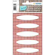 Self adhesive labels &quot;Chequer&quot; DECOR