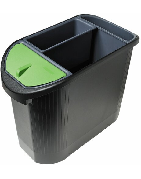 TOP LINE Eco-Recycle Bin Classic Black - Anthracite