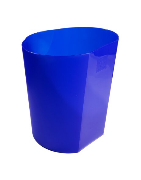 Wastepaper bin Uni-Color Polymorf ice blue translucent