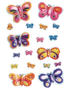 bezaubernde 3D-Schmetterlinge, selbstklebend aus der...