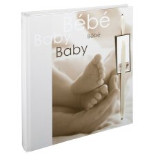 Baby photoalbum NOA beige 28x30,5 cm 60 white sides