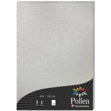 Papel de polen A4 120 g 50 hojas plata