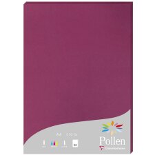 Paper A4 pollen 210g raspberry 25 sheets