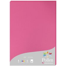 Paper A4 pollen 210g fuchsia 25 sheets