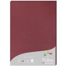 Paper A4 Pollen 210g Bordeaux 25 sheets