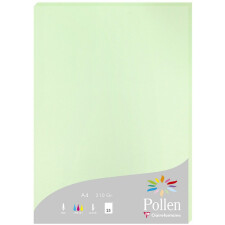 Carta A4 Pollen 210g verde 25 fogli